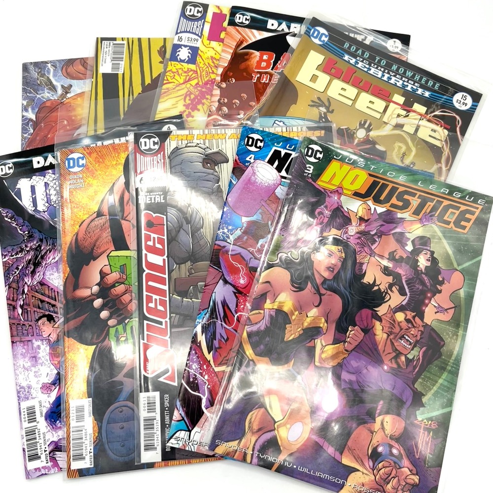 DC & Valiant Comic Book Lot - Bloodshot, Blue Beetle, Batman, Justice League‎